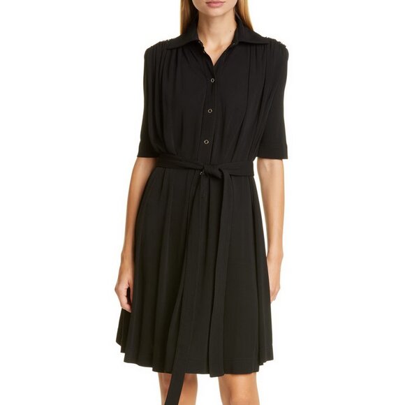 NWT Burberry Belt Jersey Shirtdress - Picture 1 of 15